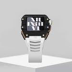 Load image into Gallery viewer, Apple Watch Case -Raw Titanium black with white screw
