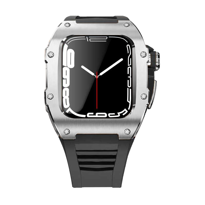 Apple Watch Case star screw Stainless steel black strap