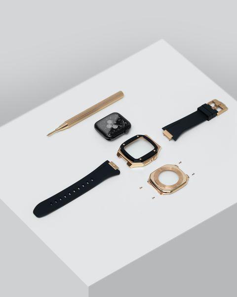 Apple Watch  Case Rose Gold Black Silicone - ZIVRRI.COM