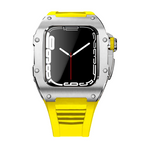 Load image into Gallery viewer, Apple Watch Case star screw Stainless steel Yellow strap
