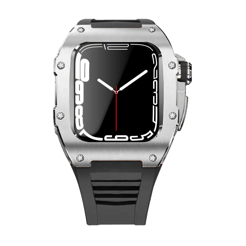 Apple Watch Case star screw Stainless steel black strap