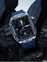 Load image into Gallery viewer, Apple Watch Case - Black bezel silver case
