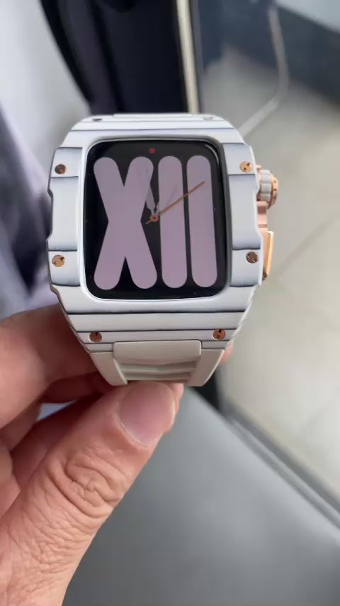 Apple Watch Case - White Raw Titanium
