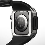 Load image into Gallery viewer, Apple Watch Case - Black bezel silver case
