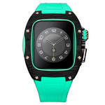 Load image into Gallery viewer, Apple Watch Case -Green  Titanium &amp; carbon fibre

