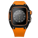 Load image into Gallery viewer, Apple Watch Case -Orange  Titanium &amp; carbon fibre
