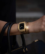 Load image into Gallery viewer, Apple watch Case -18K Rose Gold metal bracelet - ZIVRRI.COM
