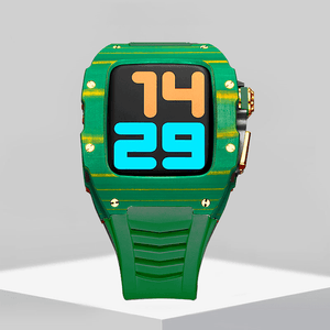 Apple Watch Case Green -Carbon fibre - ZIVRRI.COM