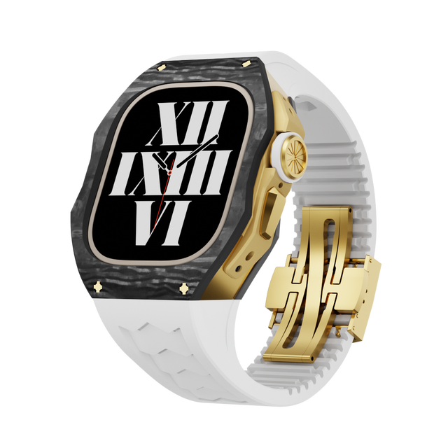 Apple Watch Case  Carbon fiber White -ULTRA 49MM