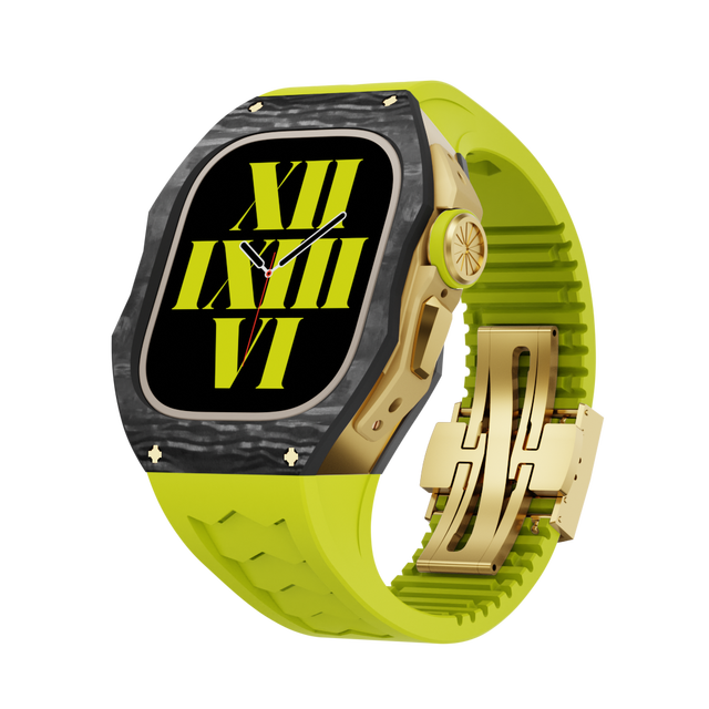 Apple Watch Case  Carbon fiber Green -ULTRA 49MM