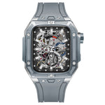 Load image into Gallery viewer, Apple Watch Case - Black bezel silver case
