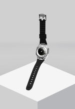 Load image into Gallery viewer, Apple Watch  Case Silver  Black Silicone - ZIVRRI.COM
