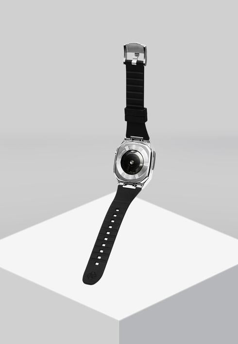 Apple Watch Case Silver  - Silicone strap