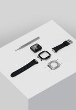 Load image into Gallery viewer, Apple Watch Case Silver  - Silicone strap
