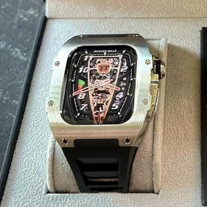 Apple Watch Case star screw Stainless steel black strap