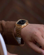 Load image into Gallery viewer, Apple watch Case -18K Rose Gold metal bracelet - ZIVRRI.COM
