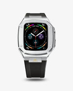 Load image into Gallery viewer, Apple Watch Case Silver  - Silicone strap
