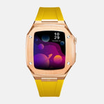 Load image into Gallery viewer, Apple Watch Case -18K Rose Gold silicone strap - ZIVRRI.COM
