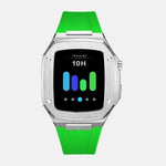 Load image into Gallery viewer, Apple Watch Case Silver  - Silicone strap
